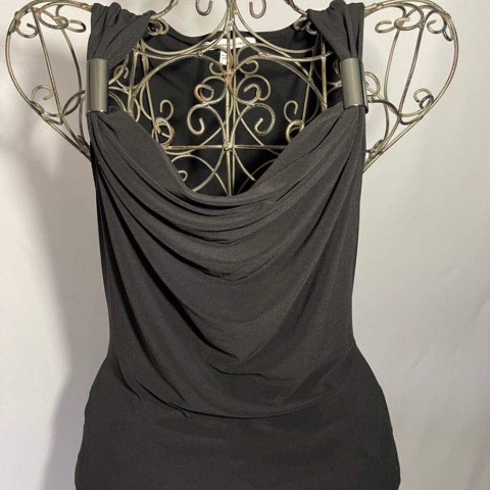 Black Sleeveless Seamline Cynthia Steffe Top